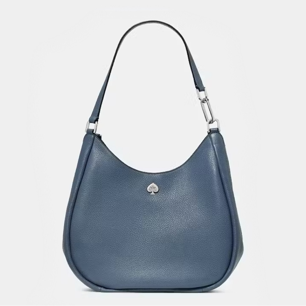 Kate Spade Kayla Large Triple Compartment Shoulder Bag, Twilight Blue New Nwt
